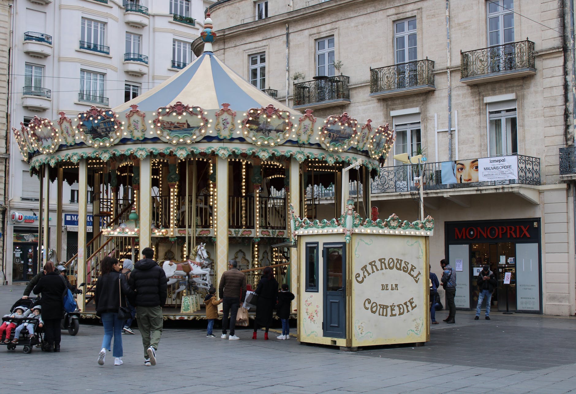 the carrousel de la comedie in montpellier france